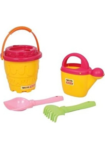 Kum Kova Seti 20,5x17x32,5 cm Renkli Plaj Oyun Malzemesi 2-7 Yaş İçin modelleri