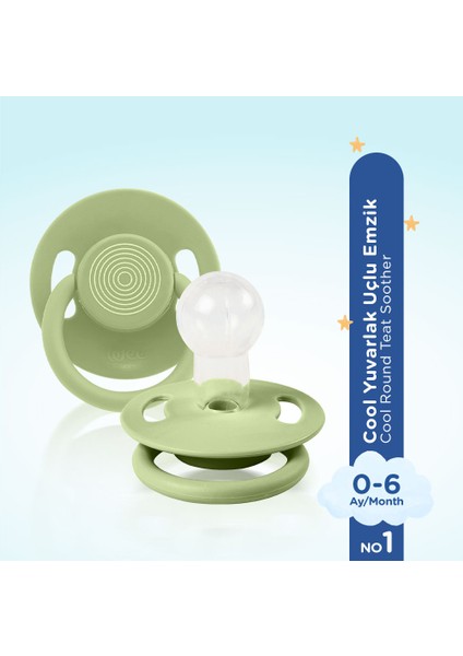 Cool Yuvarlak Uçlu Emzik No:1 Yeşil 0-6 Ay fırsatları