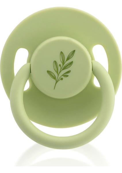 Pure Yuvarlak Uçlu Kauçuk Emzik No:2 Yeşil 6-18 Ay