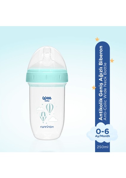 Nanninom Antikolik Geniş Ağızlı Biberon 250 ml