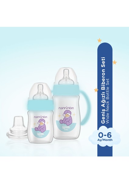 Nanninom Geniş Ağızlı Biberon Seti indirimleri
