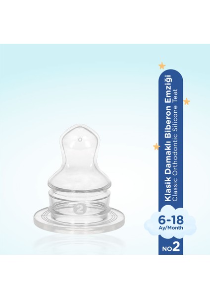 Damaklı Silikon Biberon Emziği Normal Akış No:2 modelleri