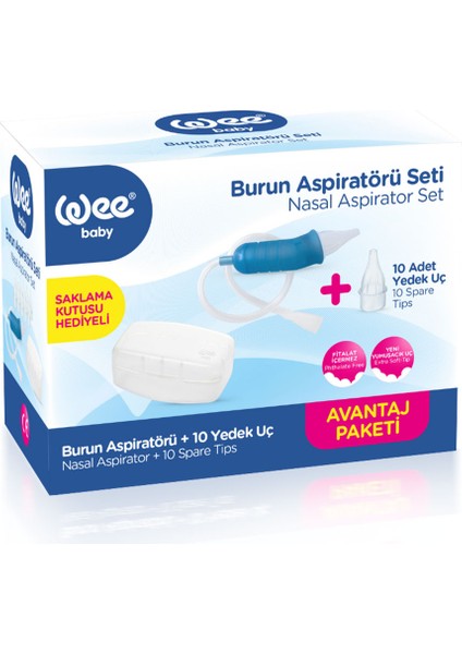 Burun Temizleyici Aspiratör Seti (10 Adet Yedek Uç)