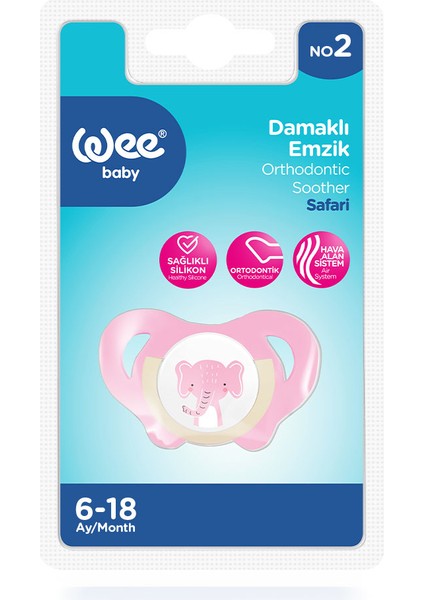 Safari Emzik No:2 Pembe 6-18 Ay