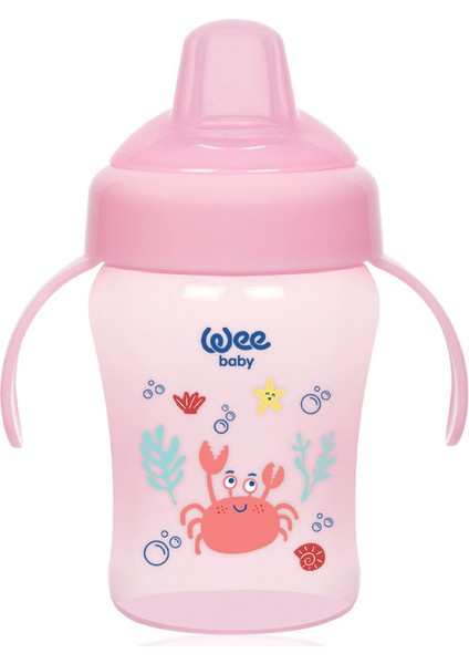 Colorful Akıtmaz Kulplu Antikolik Bardak 240 ml Pembe