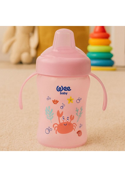 Colorful Akıtmaz Kulplu Antikolik Bardak 240 ml Pembe indirimleri