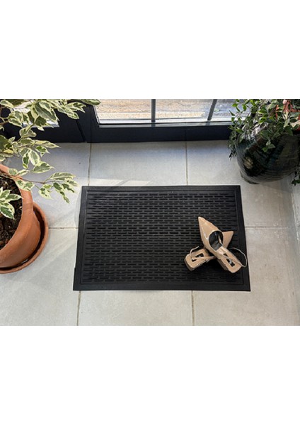 Dekoratif Yıkanabilir Siyah Dış Kapı Önü Paspası TB988504-004 fiyatları