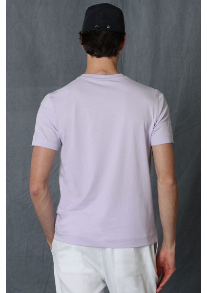 Tony Modern Grafik T- Shirt Koyu Mavi