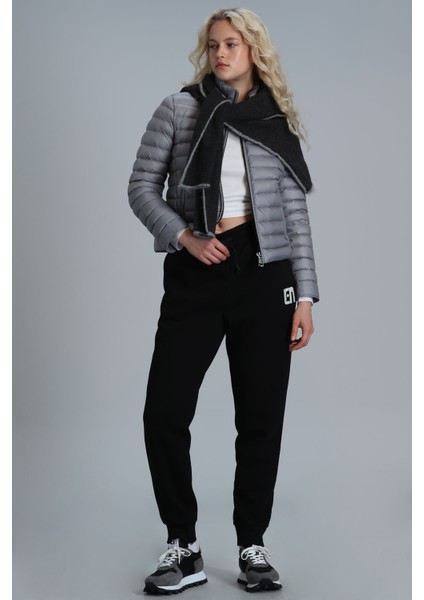 Mary Kaz Tüyü Kadın Mont Siyah