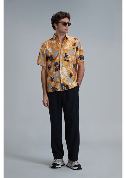 Shen Erkek Basic Gömlek Regular Fit Sarı