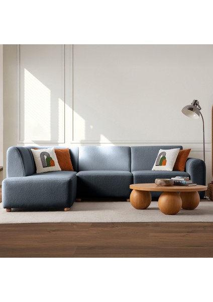Sloft Köşe Koltuk Takımı Mavi Sol Köşe fiyatları