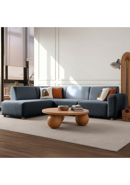 Sloft Köşe Koltuk Takımı Mavi Sol Köşe modelleri