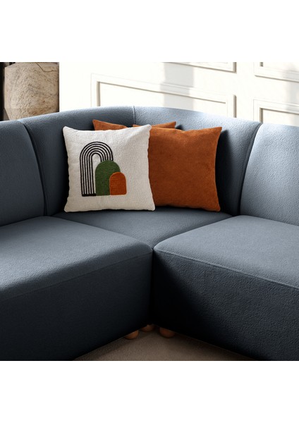 Sloft Köşe Koltuk Takımı Mavi Sol Köşe