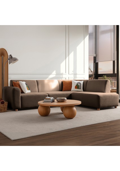 Sloft Köşe Koltuk Takımı Kahverengi Sağ Köşe fiyatları