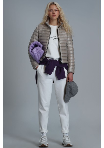 Mary Kaz Tüyü Kadın Mont Siyah