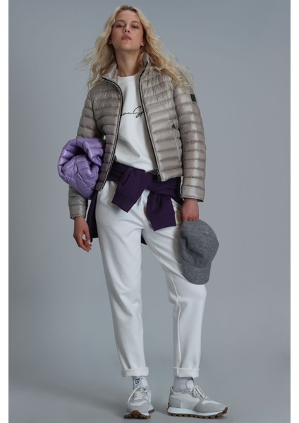 Mary Kaz Tüyü Kadın Mont Siyah