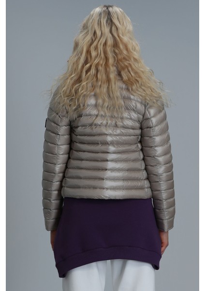 Mary Kaz Tüyü Kadın Mont Siyah