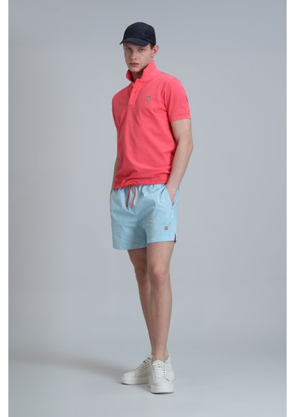 Strıped Erkek Deniz Şortu Mavi