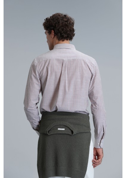 Warm Erkek Basic Gömlek Regular Fit Mavi