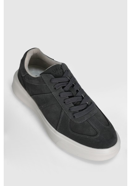 Jaques Erkek Deri Sneaker Ayakkabı Koyu Gri