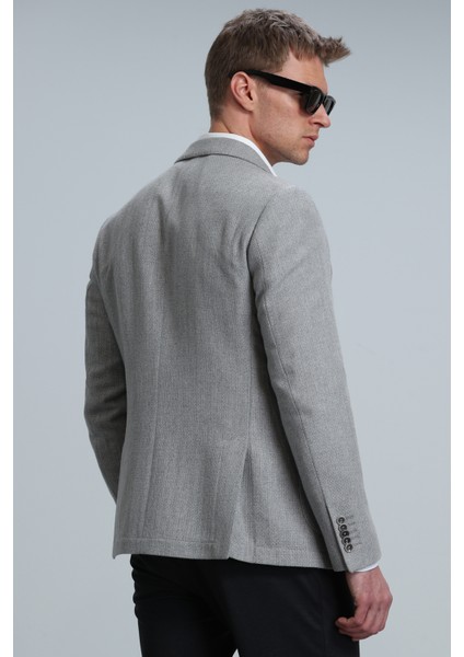 Gabrıel Spor Erkek Blazer Ceket Slim Fit Kahverengi