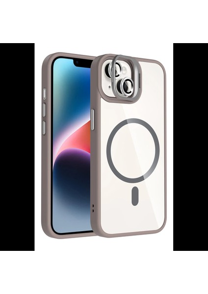 Apple iPhone 14 Remim Lensli Magsafe Standlı Kapak