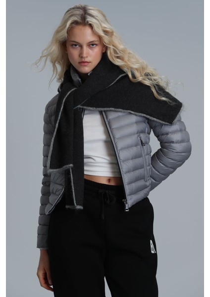 Mary Kaz Tüyü Kadın Mont Siyah