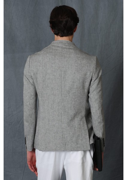 Phılıp Spor Erkek Blazer Ceket Slim Fit Gri