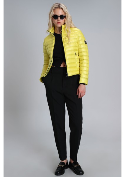 Mary Kaz Tüyü Kadın Mont Siyah