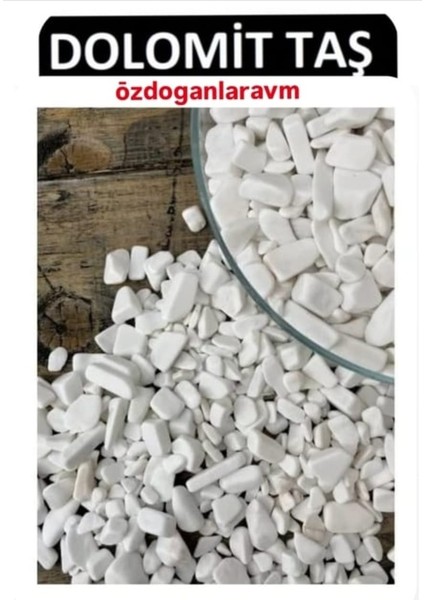 Saksı Bahçe Peyzaj Beyaz Dere Taşı 4 kg