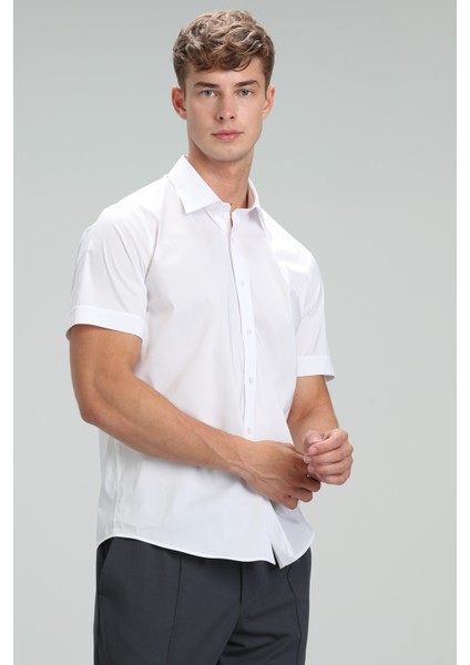 Arus Erkek Smart Gömlek Slim Fit Siyah