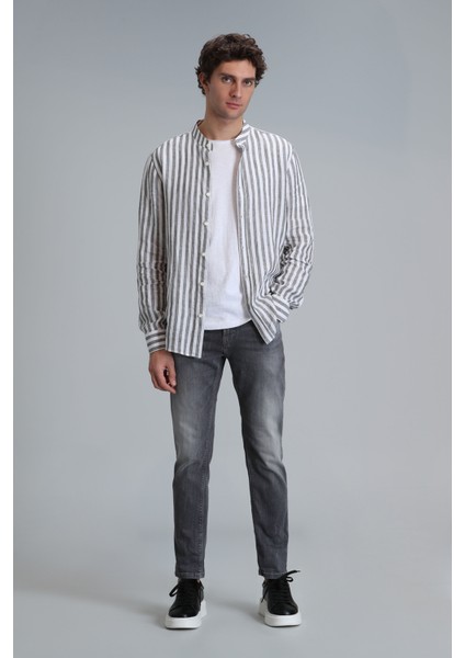 Frank Smart Jean Erkek Pantolon Regular Fit Koyu Gri