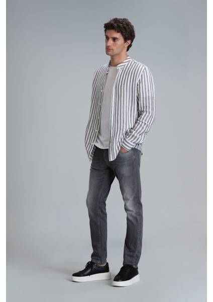 Frank Smart Jean Erkek Pantolon Regular Fit Koyu Gri