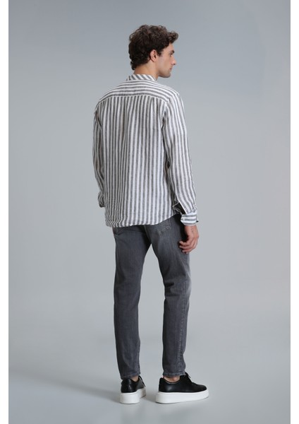 Frank Smart Jean Erkek Pantolon Regular Fit Koyu Gri