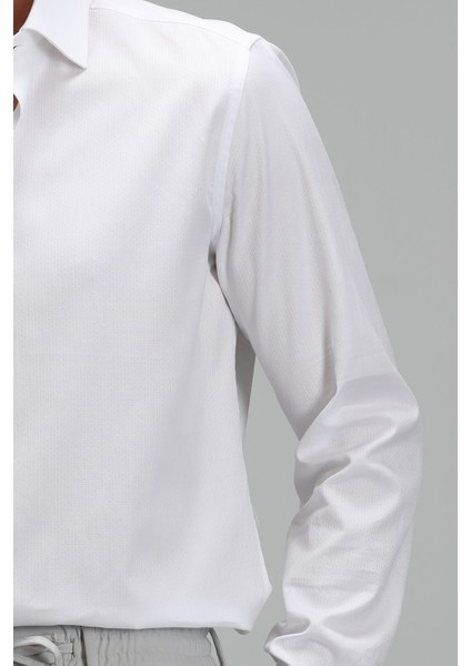 Arkıtel Erkek Smart Gömlek Comfort Slim Fit Beyaz