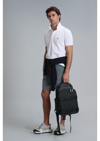 Zegler Spor Erkek Chino Şort Slim Fit Gri