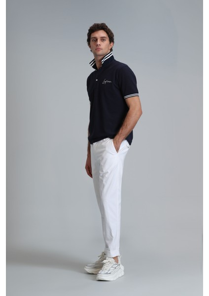 Tom Smart Erkek Chino Pantolon Slim Fit Lacivert