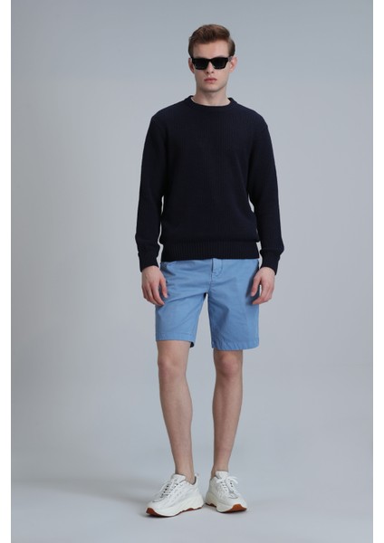 Zegler Spor Erkek Chino Şort Slim Fit Gri