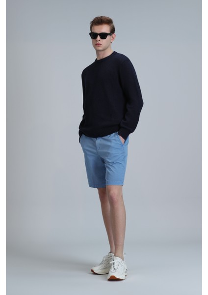 Zegler Spor Erkek Chino Şort Slim Fit Gri