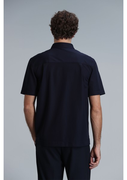 Look Erkek Basic Gömlek Regular Fit Lacivert