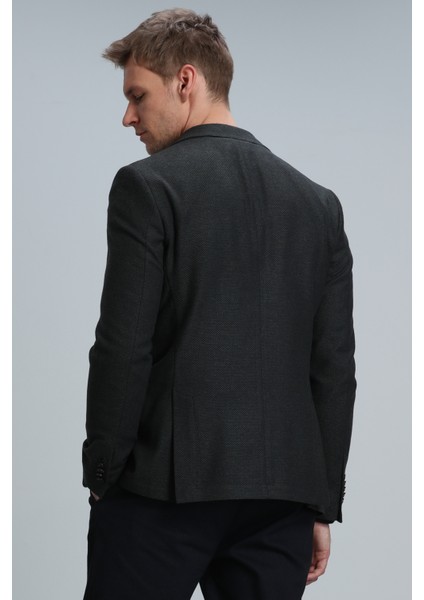 Greg Spor Erkek Blazer Ceket Slim Fit Yeşil