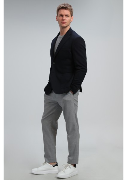 Pıetro Spor Erkek Blazer Ceket Slim Fit Lacivert
