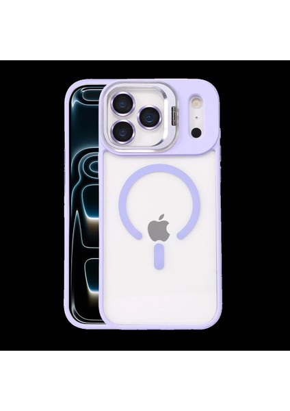 Apple iPhone 17 Pro Remim Lensli Magsafe Standlı Kapak