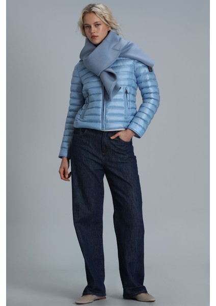 Mary Kaz Tüyü Kadın Mont Siyah