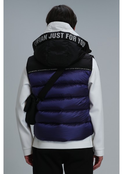 Bert Kaz Tüyü Erkek Yelek Mor