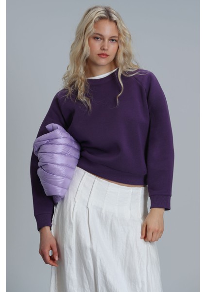 Uwen Kadın Örme Sweatshırt Siyah