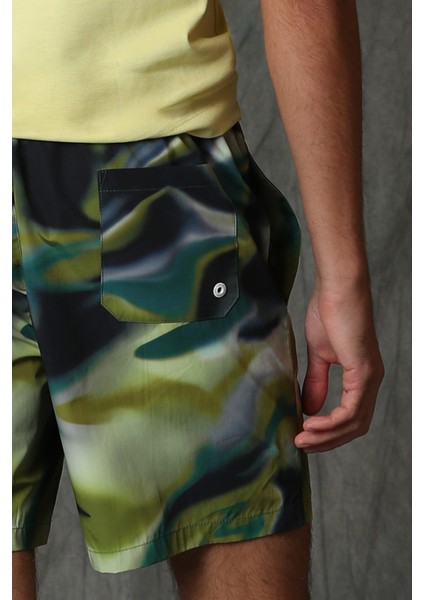 Cannel Erkek Deniz Şortu Yeşil