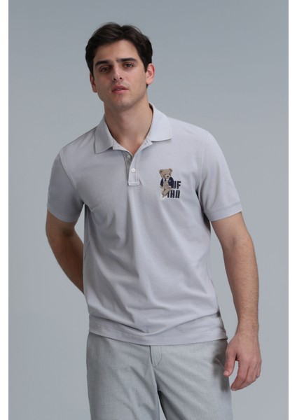 Crystal Smart Erkek Polo Tişört Gri