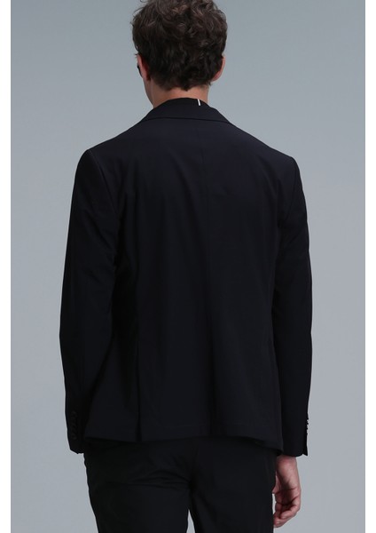 Mex Spor Erkek Blazer Ceket Slim Fit Siyah