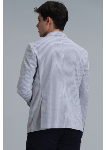 Cosby Spor Erkek Blazer Ceket Slim Fit Saks